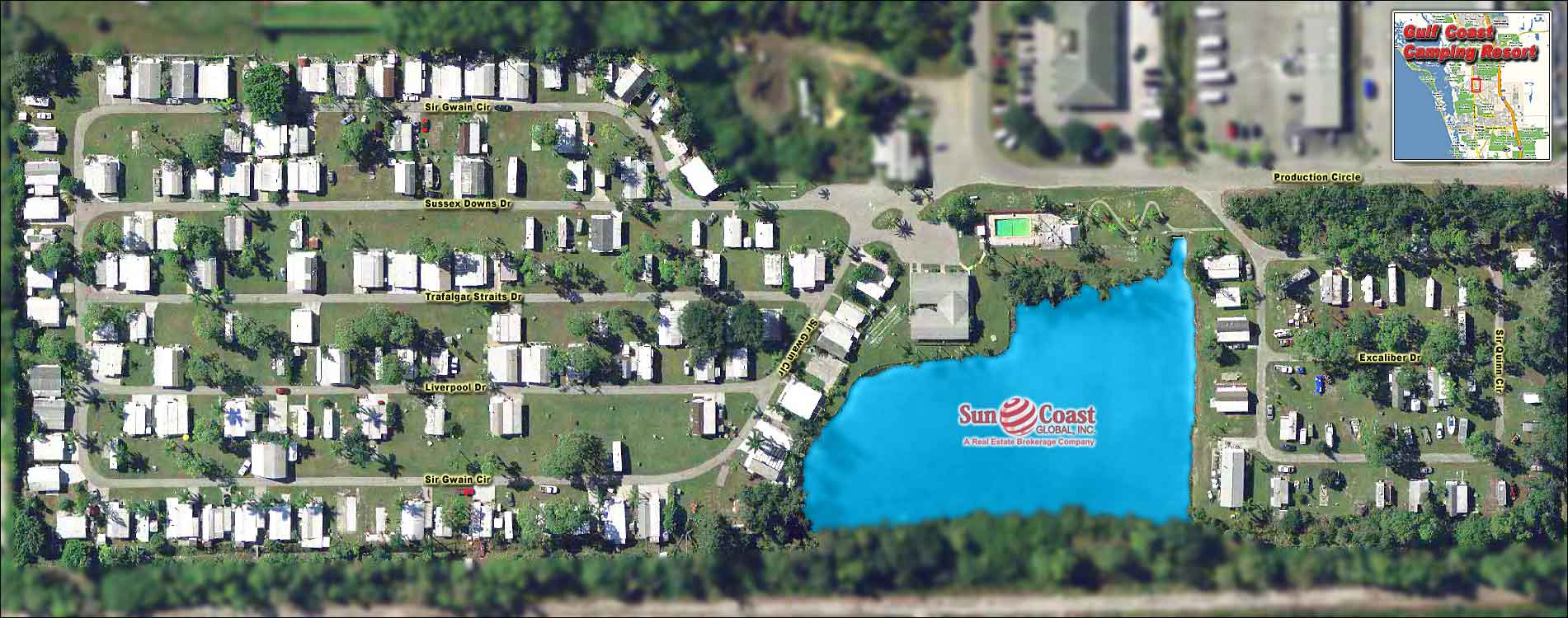 Gulf Coast Camping Resort Overhead Map